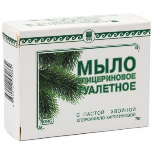 Купить Мыло туалетное глицериновое Фитолон с пастой хвойной хлорофилло-каротиновой  г. Якутск  