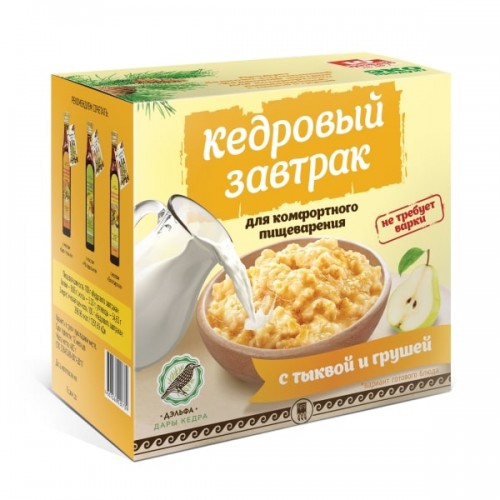 Купить Завтрак кедровый для комфортного пищеварения с тыквой и грушей  г. Якутск  